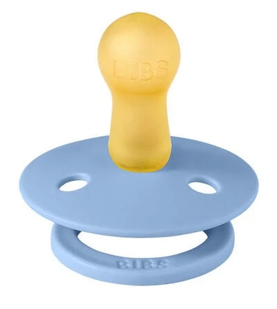 BIBS Schnuller Colour 2er-Pack Latex Größe 1, Sky Blue/Steel Blue - Image 2