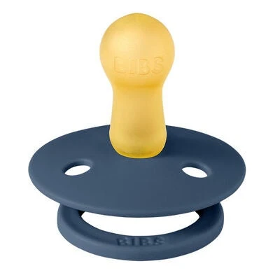 BIBS Schnuller Colour 2er-Pack Latex Größe 1, Sky Blue/Steel Blue - Image 3