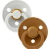 BIBS Schnuller Colour 2er-Pack Latex Größe 1, Haze/Caramel