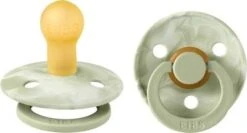 BIBS Colour Schnuller Tie Dye 2er-Pack Latex Größe 1, Sage Ivory