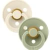 BIBS Schnuller Colour 2er-Pack Latex Größe 2, Ivory/Sage
