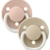 BIBS Schnuller De Lux 2er-Pack Silicone, Blush Glow/Vanilla Glow