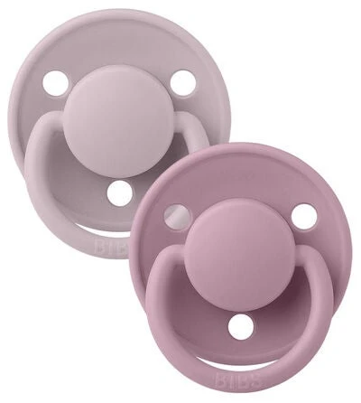 BIBS Schnuller De Lux 2er-Pack Silicone, Dusky Lilac/Heather