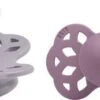BIBS Infinity Schnuller 2er-Pack Silikon Größe 1 Anatomisch, Fossil Grey/Mauve