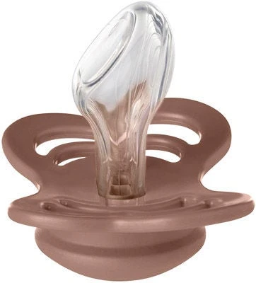 BIBS Couture Schnuller 2er-Pack Silikon Gr. 2, Peach/Woodchuck - Image 3