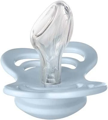 BIBS Couture Schnuller 2er-Pack Silikon Gr. 2, Iron/Baby Blue - Image 3