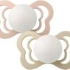 BIBS Couture Schnuller 2er-Pack Silikon Gr. 2, Blush Glow/Vanilla Glow
