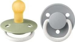 BIBS Schnuller De Lux 2er-Pack Latex Gr. 1, Sage Glow/Cloud Glow