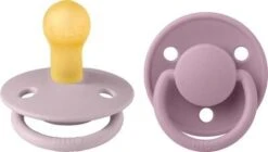 BIBS Schnuller De Lux 2er-Pack Latex Gr. 1, Dusky Lilac/Heather