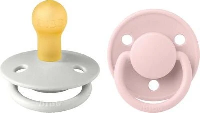 BIBS Schnuller De Lux 2er-Pack Latex Gr. 1, Haze/Blossom