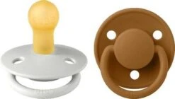 BIBS Schnuller De Lux 2er-Pack Latex Gr. 1, Haze/Caramel