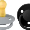 BIBS Schnuller De Lux 2er-Pack Latex Gr. 2, Cloud/Black
