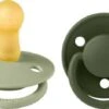 BIBS Schnuller De Lux 2er-Pack Latex Gr. 2, Sage/Hunter Green