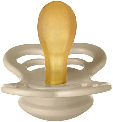 BIBS Supreme Schnuller 2er-Pack Latex Gr. 2, Vanilla/Dark Oak - Image 2