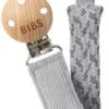 BIBS Schnullerhalter Pacifier Braid, Cloud/Iron