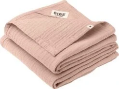 BIBS Kuscheldecke Musselin 2er-Pack, Blush