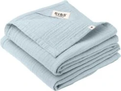 BIBS Schmusetuch Musselin 2er-Pack, Baby Blue