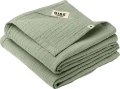 BIBS Kuscheldecke Musselin 2er-Pack, Sage