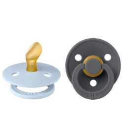 Bibs Colour Schnuller - 2er-Pack - Gr. 2 - Naturgummi - Iron/Bab
