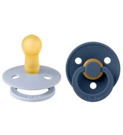 Bibs Colour Schnuller - 2er-Pack - Gr. 2 - Naturgummi - Dusty Bl