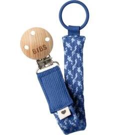 Bibs Schnullerketten - Geflecht - Kornblume/Dusty Blue