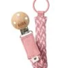 Bibs Schnullerketten - Geflecht - Dusty Pink/Baby Pink