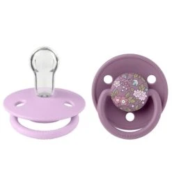 Bibs X Liberty Schnuller - 2er-Pack - Silikon - Blumen - Mauve M