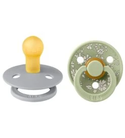 Bibs X Liberty Schnuller - 2er-Pack - Gr. 1 - Naturgummi - Sage