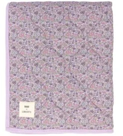 Bibs X Liberty Decke - Quilted - 85x110 Cm. - Blumen - Violett
