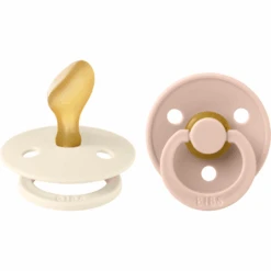 BIBS® Schnuller Colour Anatomischer Sauger Ivory & Blush 6-18 Monate, 2 Stk.