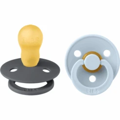 BIBS® Schnuller Colour Baby Blue/Iron 18+ Monate, 2 Stk.