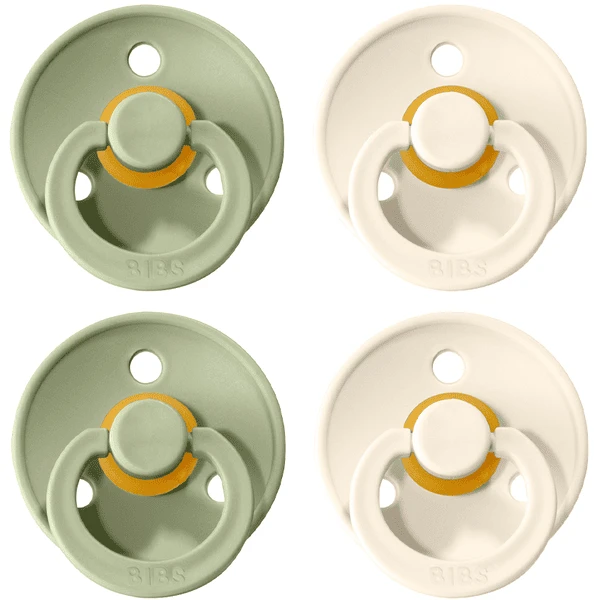 BIBS® Schnuller Colour Ivory / Sage 6-18 Monate, 4 Stk.