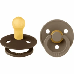 BIBS® Schnuller Colour Mocha/Dark Oak 0-6 Monate, 2 Stk.