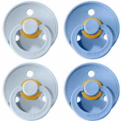 BIBS® Schnuller Colour Sky Blue / Baby Blue 6-18 Monate, 4 Stk.
