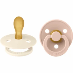 BIBS® Schnuller Colour Symmetrischer Sauger Ivory & Blush 6-18 Monate, 2 Stk.