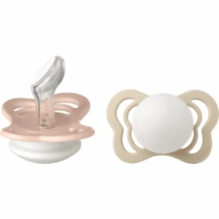 BIBS® Schnuller Couture Blush Und Vanilla Glow Silikon 0-6 Monate, 2 Stk.