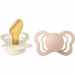 BIBS® Schnuller Couture Ivory / Blush Latex 6-36 Monate, 2 Stk.