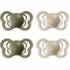 BIBS® Schnuller Couture Olive / Vanilla Latex 0-6 Monate, 4 Stk.
