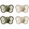 BIBS® Schnuller Couture Olive / Vanilla Silikon 0-6 Monate, 4 Stk.