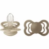 BIBS® Schnuller Supreme Vanilla/Dark Oak Silikon 6-36 Monate, 2 Stk.