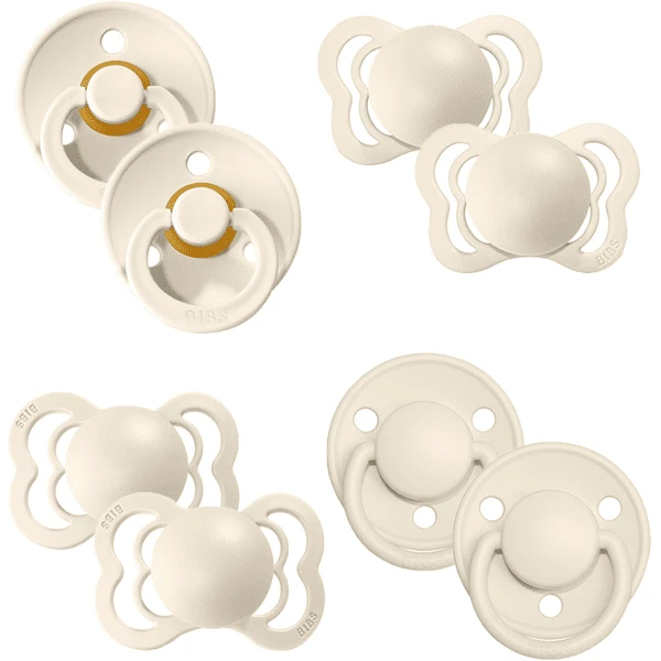 BIBS Schnuller Try-it Kollektion Ivory 0-6 Monate, 8 Stk.